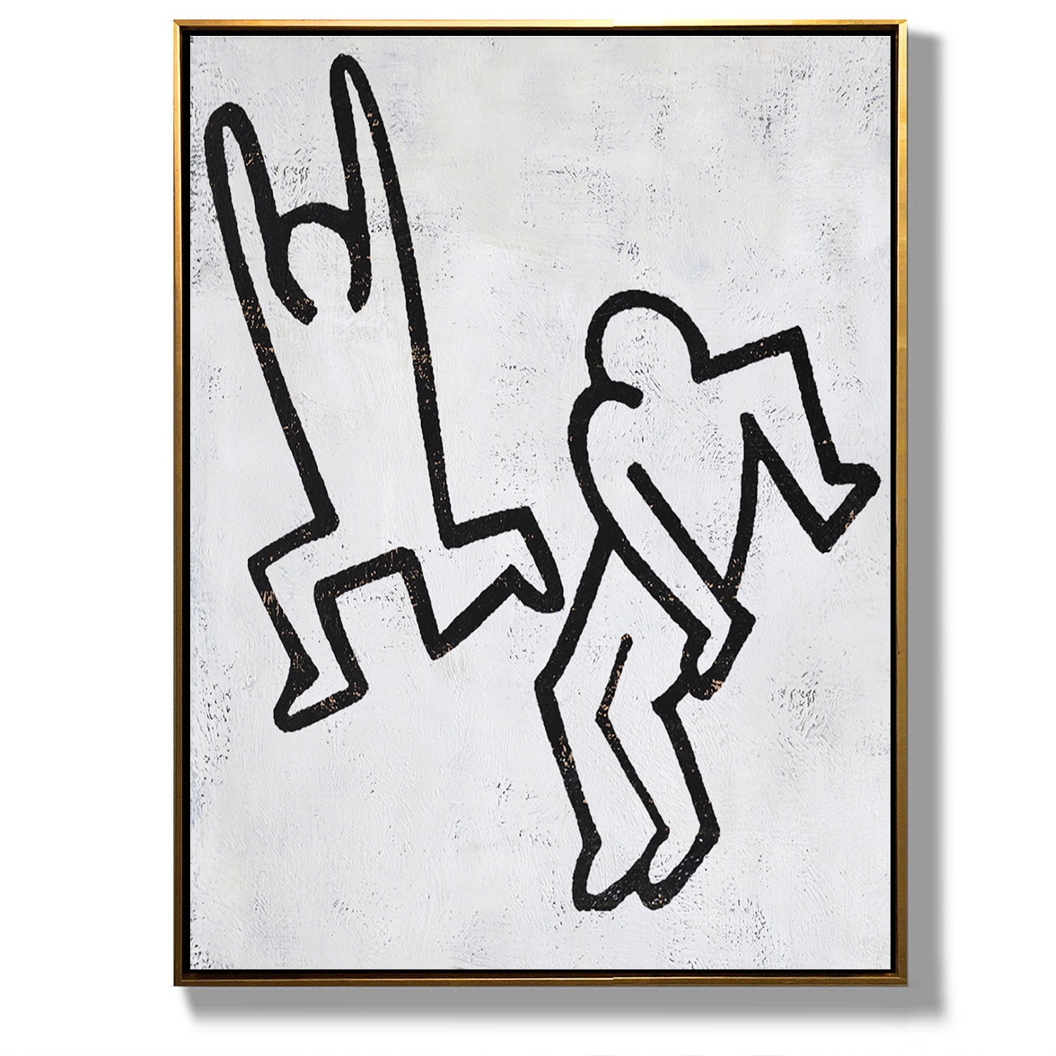 Cuadro Hombre Bailando Abstracto Vertical H162V