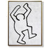 Vertical Abstract Dancing Man Painting H211V