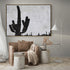 Horizontal Minimalist Cactus Painting H259H