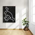 Vertical Abstract Dancing Man Painting H273V