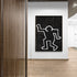 Vertical Abstract Dancing Man Painting H274V