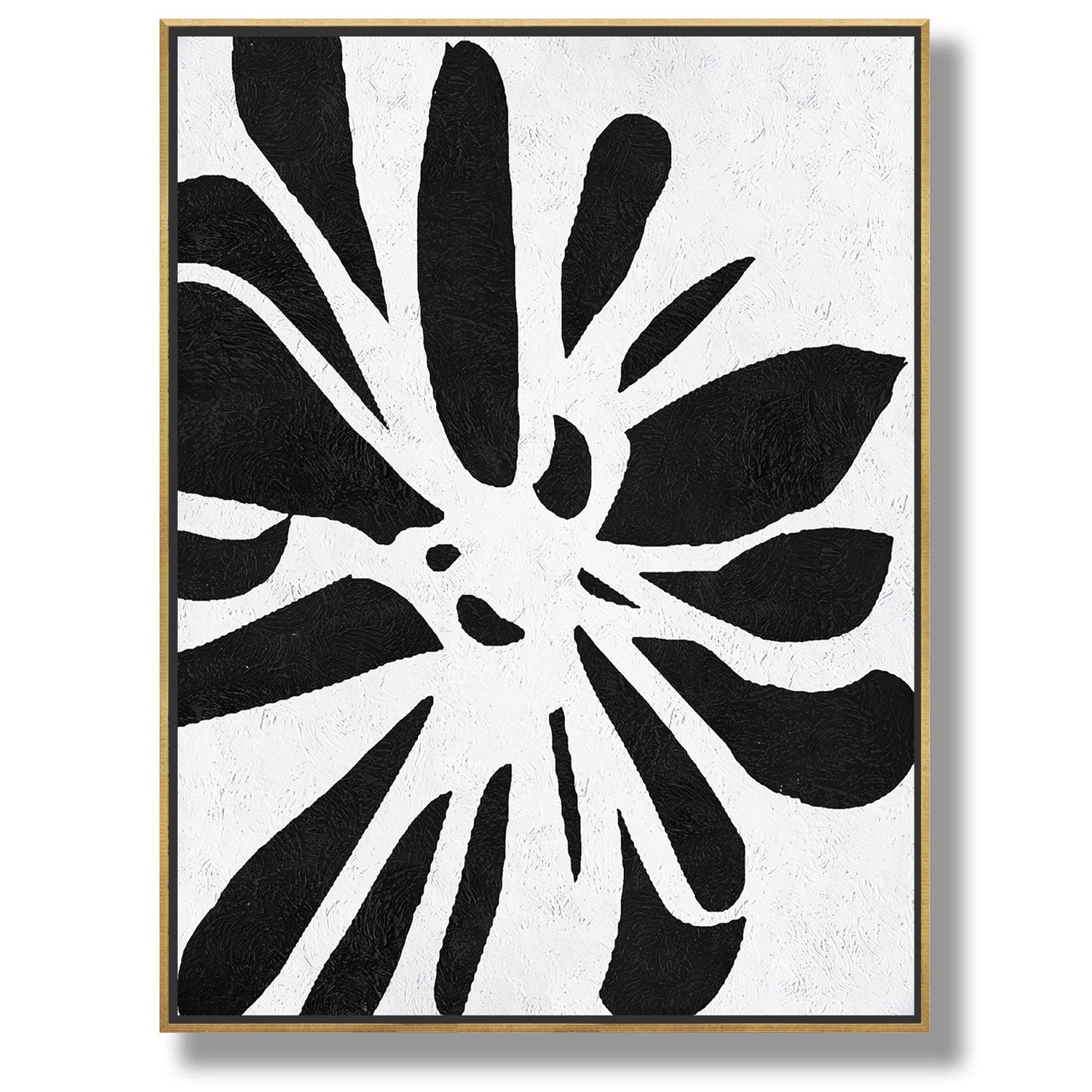 Vertical Minimalist Flower Art J105L1