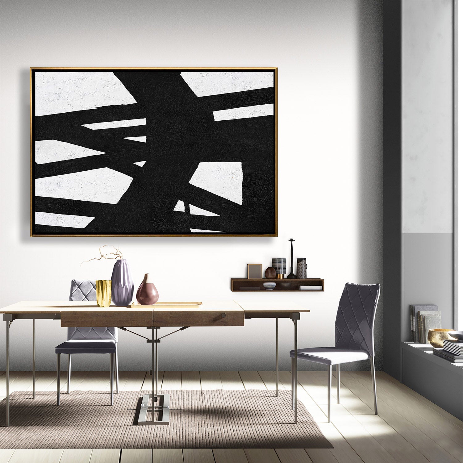 Horizontal Minimalist Painting J136M