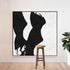 Minimal Black and White Painting MN75A