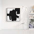 Minimal Black and White Painting MN91A