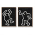 Set of 2 Minimal Painting Dancing Man P124