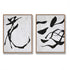 Set of 2 Chinese Calligraphy Minimalist Painting P73