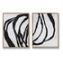 Set of 2 Minimalist Abstract Painting P93